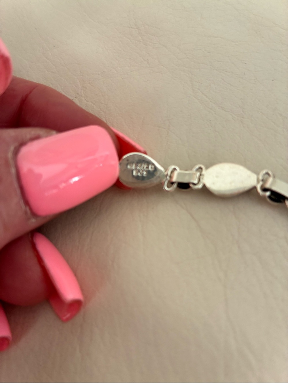 STUNNING Sterling Silver 925 Mexico Stamp, Black Onyx Teardrop Bracelet! ๐ค๐ค๐ค - Picture 5 of 9